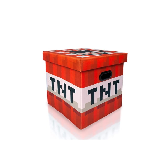 Organizador de cubos de almacenamiento Minecraft TNT Block de 15 cm con tapa