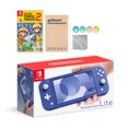 thumbnail image 1 of Nintendo Switch Lite Blue with Super Mario Maker 2 & Mytrix Accessories, 1 of 5
