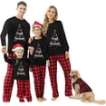 thumbnail image 1 of Pijamas navideños WakeUple para familia, conjuntos de pijamas navideños a juego, pijamas navideños rojos clásicos para mujeres, hombres, niños, bebés y perros, 1 of 3