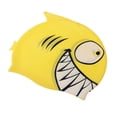 thumbnail image 1 of silicona natación antideslizante impermeable playa natación piscina sombrero de baño Tiburón amarillo Sharpla Sombrero de natación para niños, 1 of 8