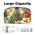 thumbnail image 3 of Christmas Waterproof Oxford Fabric Charger Case with Charger Pouch, Cable Organizer, and Cord & Cable Organizer- Digital Travel Bag- 5.9x9.44x3.14 in, 3 of 6