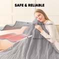 thumbnail image 4 of Heated Blanket Electric Blanket Throw,50&acirc; x 60&acirc; Heating Blanket,Thick Warming Plush Electric Lap Sherpa Gifts for Women, 4 of 7