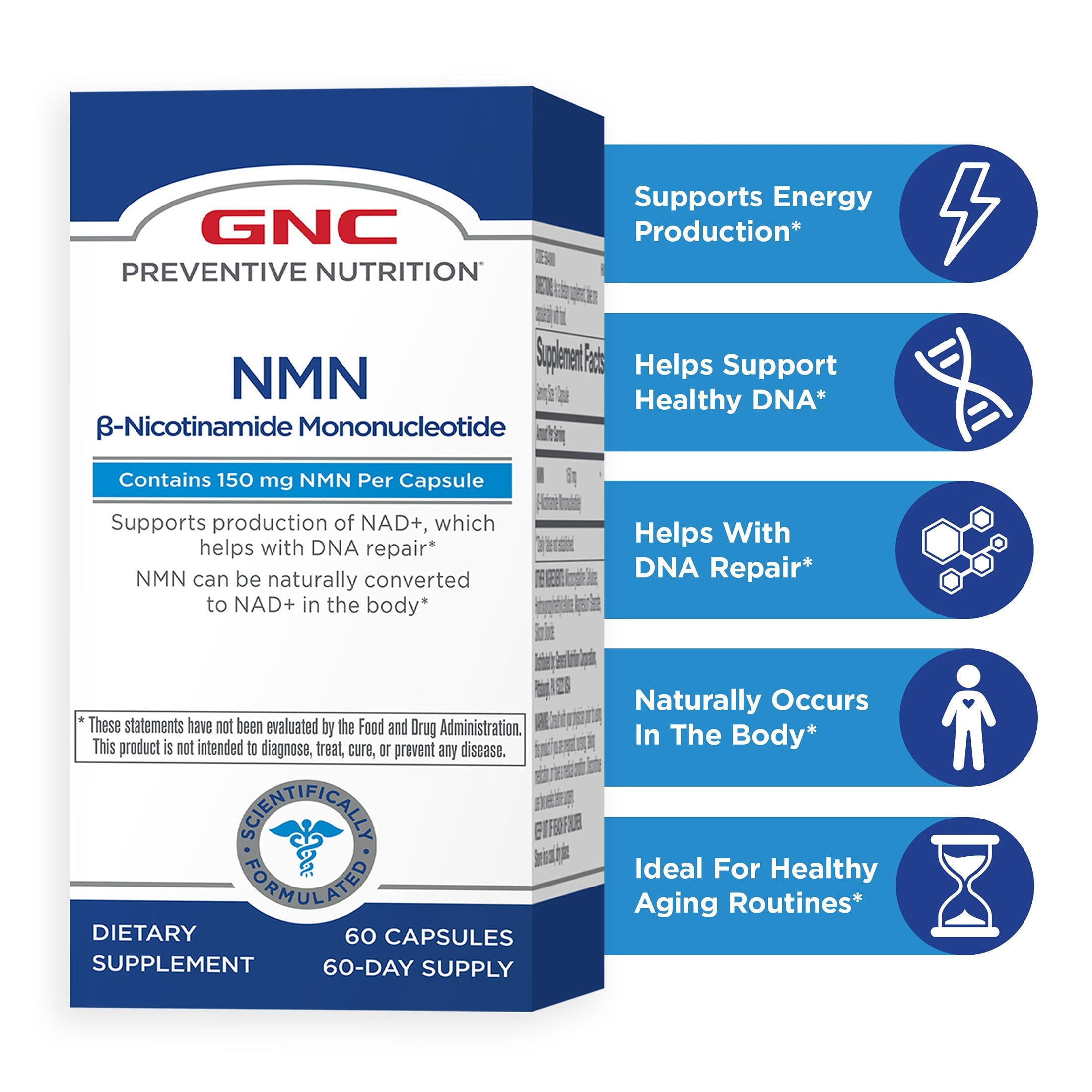 GNC Glutathione 500mg, 60 Capsules, Supports Immune Health