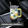thumbnail image 7 of 40 oz Tumbler Pineapple with Handle Vacuum Insulated Travel Cup SpillProof Travel Cups Car Cup Holder Friendly for Gym Travel Office, 7 of 7