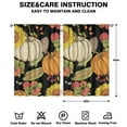 thumbnail image 2 of Golden Autumn Tier Curtains Set of 2 - Thanksgiving and Fall Decor, Farmhouse Kitchen Window Treatments, Semi-Sheer, 42x63 Inch, 2 of 2