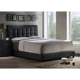 thumbnail image 2 of Hillsdale Furniture Lusso Faux Leather Upholstered Panel Full Bed, Black, 2 of 10