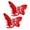 Red, variant on batmeuy 2Pcs Girls Hair Claw Transparent Butterflies Shape Hair Pin Braided Hair Mini Hairpin Clear Mini Braiding Clip Headwear Hair Accessories