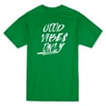 thumbnail image 1 of "Good Vibes Only" Citation Style Peinture T-shirt Homme Vert Kelly, 1 of 1