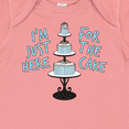 thumbnail image 4 of Inktastic I'm Just Here for the Cake Funny Wedding Boys or Girls Baby Bodysuit, 4 of 5