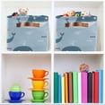 thumbnail image 7 of Happy Whales Storage Basket, Durable Canvas Organizer With Handles Large Collapsible Storage Bins Boxes for Home Office - 1 Pack Home Decor, 7 of 7