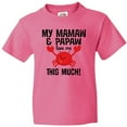 thumbnail image 3 of Inktastic Mamaw Papaw Love Me Youth T-Shirt, 3 of 5
