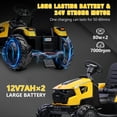 thumbnail image 2 of EastVita Kids 24V Ride on Toys Car Tractor, 2 in 1 Large Farm Tractors Excavator, EVA Tires, LED Lights, Music, USB for 3 Age +, 2 of 7