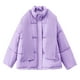 thumbnail image 4 of Parkas de manga larga para mujer, chaqueta corta con capucha y plumón, abrigo grueso de algodón holgado., 4 of 6