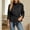 Black, variant on Womens Belted Waist Cropped Trench Double Breasted Stand Collar Elegant Coat Casual Vintage Jacket
