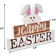 thumbnail image 4 of Gift Boutique Easter Wooden Table Decorations Set of 3 – Spring Centerpiece Blocks, Bunny & Egg Hunt Tiered Tray Decor, Pastel Tabletop Signs, 4 of 6