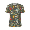 thumbnail image 5 of Wukai Cute Animal Forest Print Men's Short-Sleeved Mesh T-Shirt,Quick-Dry Short Sleeve Workout T-Shirt-3X-Large, 5 of 8