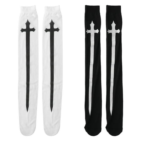 

2 Pairs of Halloween Stockings Cosplay Stockings Women Knee Socks