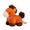 Orange-7in/18cm, variant on Cartoon Chubby Soft Horse Stuffed Animal - Cute Scarf Foal Plush Toy - Farm Themed Party Decor Gift