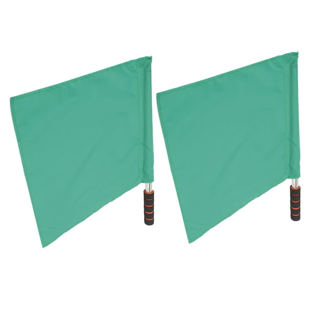 Banderas oficiales de árbitro, poste de acero inoxidable, competencia deportiva, bandera de mano de juez de línea, 2 uds. YUNYI BRAND Deportes