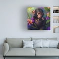 thumbnail image 2 of Canvas Wall Art - RomantzArt 'Paradise Pets Charlotte' Wall Art for Living Room, Bedroom, or Office DÃ©cor by Trademark Fine Art - 14 x 14 Inches, 2 of 4