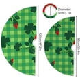 thumbnail image 6 of SKYSONIC St. Patricks Christmas Tree Skirt Home Decoration Large Round Christmas Tree Skirt for Holiday Party Home Christmas Day Ornaments 47.2 Inch, 6 of 6