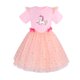thumbnail image 3 of Ropa de verano para niña, vestido de malla de manga corta con arcoíris morado, unicornio, para fiesta, 2 a 8 años, 2023, 3 of 5