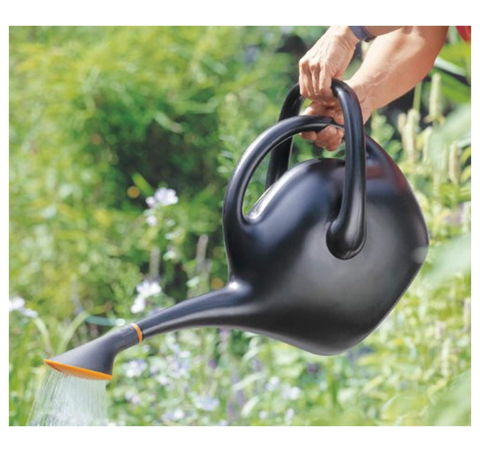 Easy Pour Watering Can, 2.6 Gallon, Black (20-47287CP)