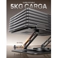 thumbnail image 4 of Soporte para Laptop - [Giratoria 360°] Soporte Ergonómico Base Laptop, Elevador Plegable y Portátil de Aluminio Stand Escritorio, Compatible con MacBook Air Pro, DELL, HP - Negro, 4 of 4