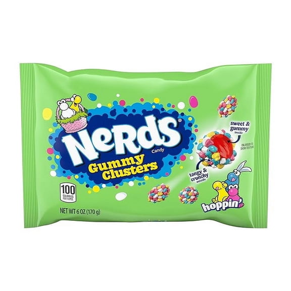 Nerds Hoppin Gummy Clusters, Springtime Easter Candy, 6 Oz