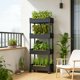 thumbnail image 4 of Soporte para plantas con ruedas | Carrito de almacenamiento móvil | Estantería de 3 o 4 niveles para uso interior y exterior, 4 of 6