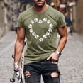 thumbnail image 2 of FAIWAD Men Summer Tops Short Sleeve Round Neck Printed T-Shirts Slim Stretch Workout Tops, 2 of 5