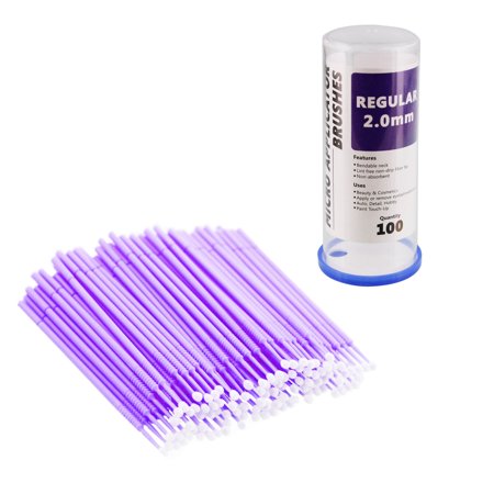 TCP Global Detail Disposable Micro Medium Makeup Brush Applicators 100-Pack