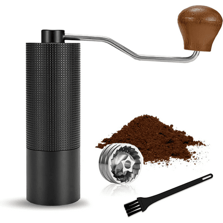 WhiteRhino Manual Coffee Grinder, Stainless Steel Conical Burr Coffee Grinder ,Hand Coffee Mill for Espresso