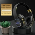 thumbnail image 5 of Uandlove Bluetooth Headphones for Kids,Headphones Wireless Bluetooth Headset Subwoofer Bluetooth Mobile Computer Game Music Sports Game Headphones With LED Lights Black, 5 of 8