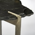 thumbnail image 3 of Rectangular Black Live Edge Slate Console Table With Double Pedestal Base, 3 of 3