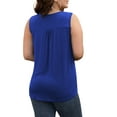 thumbnail image 4 of VOIANLIMO Women's Plus Size Sleeveless Lace Pleated Shirts Summer Blouses Tunic Tank Tops M-4XL, 4 of 4