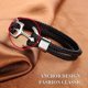 thumbnail image 2 of Pulsera para hombres y mujeres, pulsera de piel de vaca hecha a mano, pulsera de ancla vintage multicapa, 3 tamaños, 2 of 4