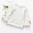 thumbnail image 6 of XBASW Baby Kids Girls T-Shirt Long Sleeves Tees Toddler Spring Fall Ruffle Blouse Tops for Little/Big Girl 3-8 Years, 6 of 7
