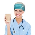thumbnail image 6 of Gaeub Turquoise Ocean Reflection Print Cleaning Working Cap,Unisex Scrub Cap Nurse Hat,No-Slip Scrub Cap for Men & Women, 6 of 7