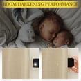 thumbnail image 4 of NICETOWN Faux Linen Room Darkening Curtains, Rod Pocket & Back Tab Thermal Insulated Privacy Protective Modern Drapes for Living Room, Oatmeal, W50 x L90, 2 Panels, 4 of 7