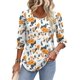 thumbnail image 2 of Blusas XIEERDUO Spring para mujer 2025 con manga 3/4 S, 2 of 5