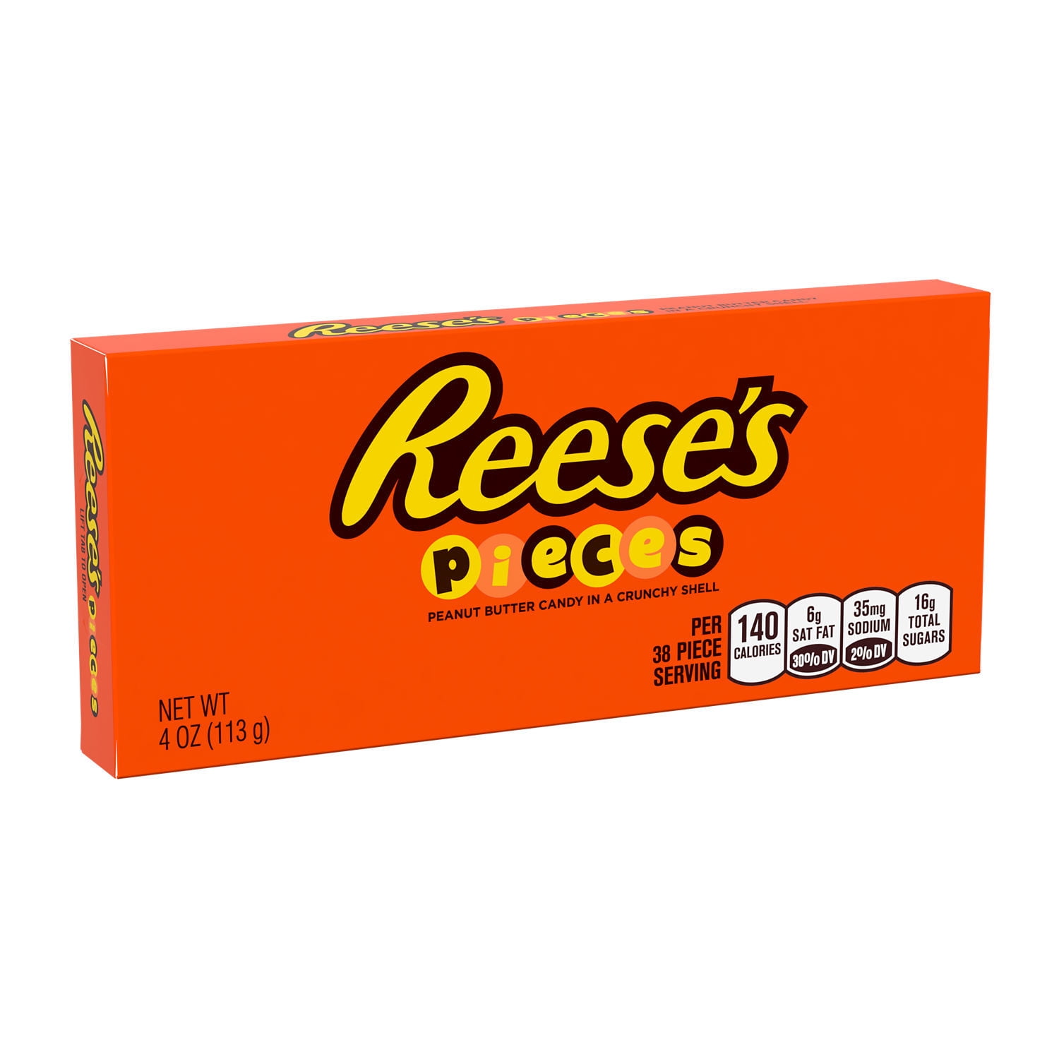 REESE'S PIECES Peanut Butter in a Crunchy Shell, Easter Candy Box, 4 oz