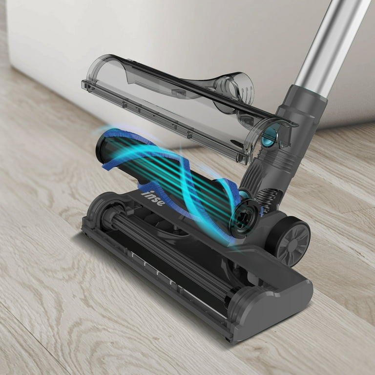 INSE Cordless Vacuum Cleaner, 6-in-1 Lightweight Stick Vacuum Up to 45min  Runtime, Vacuum Cleaner with 2200mAh Rechargeable Battery, Powerful Cordless  Stick Vacuum for Hardwood Floor Pet Hair Home Car 