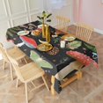 thumbnail image 3 of Red Mushroom Fern Black Pattern Rectangle Tablecloth 60"x120",Waterproof Polyester Rectangle Table Cloth, Wipeable Spillproof Polyester Tablecloth for Dining, Camping, Indoor and Outdoor, 3 of 6