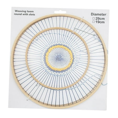 Large Handmade Creativity Round Wooden Loom for Knitting Coaster Vintage Style Network DIY - round wooden loom