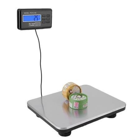 440lbs LCD AC Floor Bench Scale Postal Electronic Weighing Scale