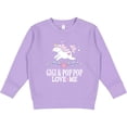 thumbnail image 2 of Inktastic Gigi and Pop Pop Unicorn Toddler Sweatshirt, 2 of 4
