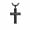Black Cross 1, variant on Black Cross Necklace for Men – Black Gold Plated Celtic Knot Pendant , Vintage Gothic Faith Jewelry