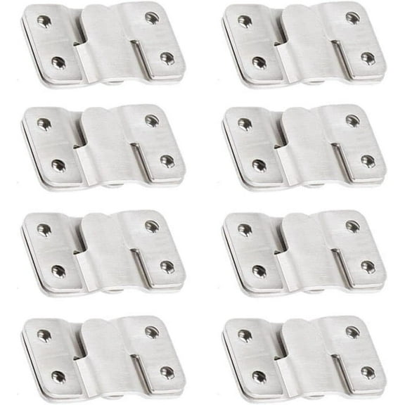 8Pairs Stainless Steel Interlock Hanging Buckle,Flush Concealed Mount Brackets Stainless Steel Z Clip Bracket Interlock Hanging Buckle Mountain Buckle for Picture Display