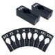 thumbnail image 1 of Paquete de 40 Perchas Divisorias Rectangulares de Plástico Negro para Armario, Tamaño de Ropa, Preimpresas en 8 Tamaños, Negro, 1 of 5